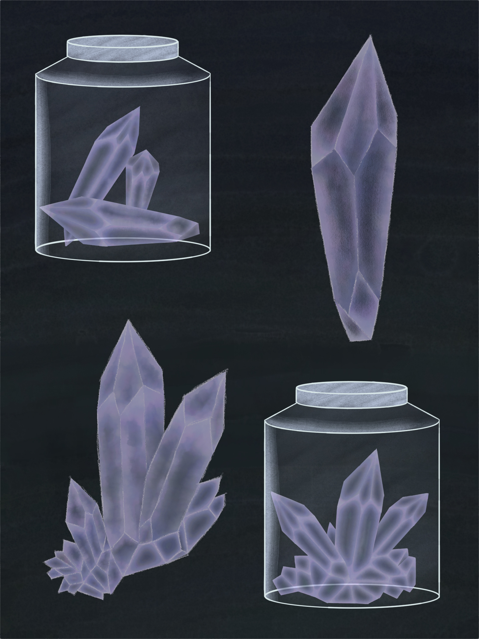 Crystal concept art for DATA ENTRY: PORTAL