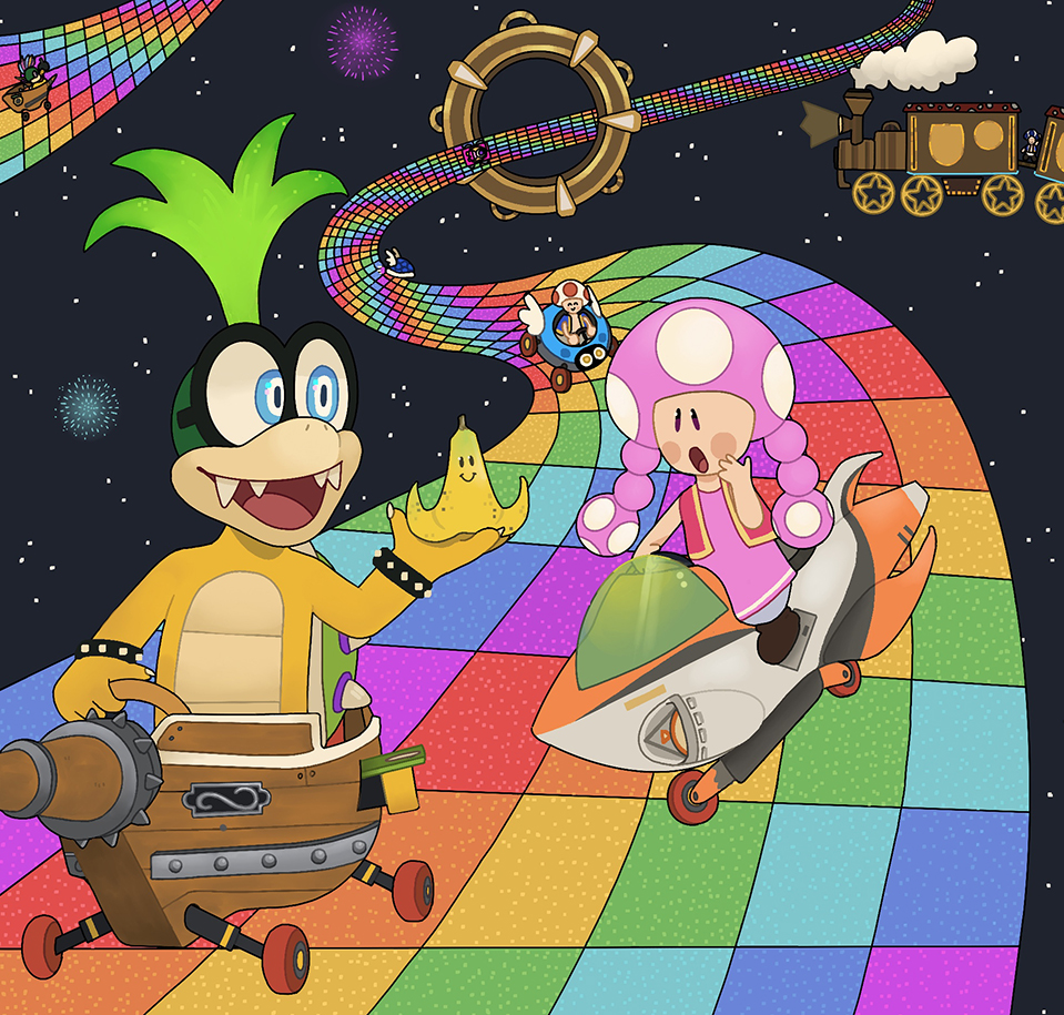 Mario Kart Character Art