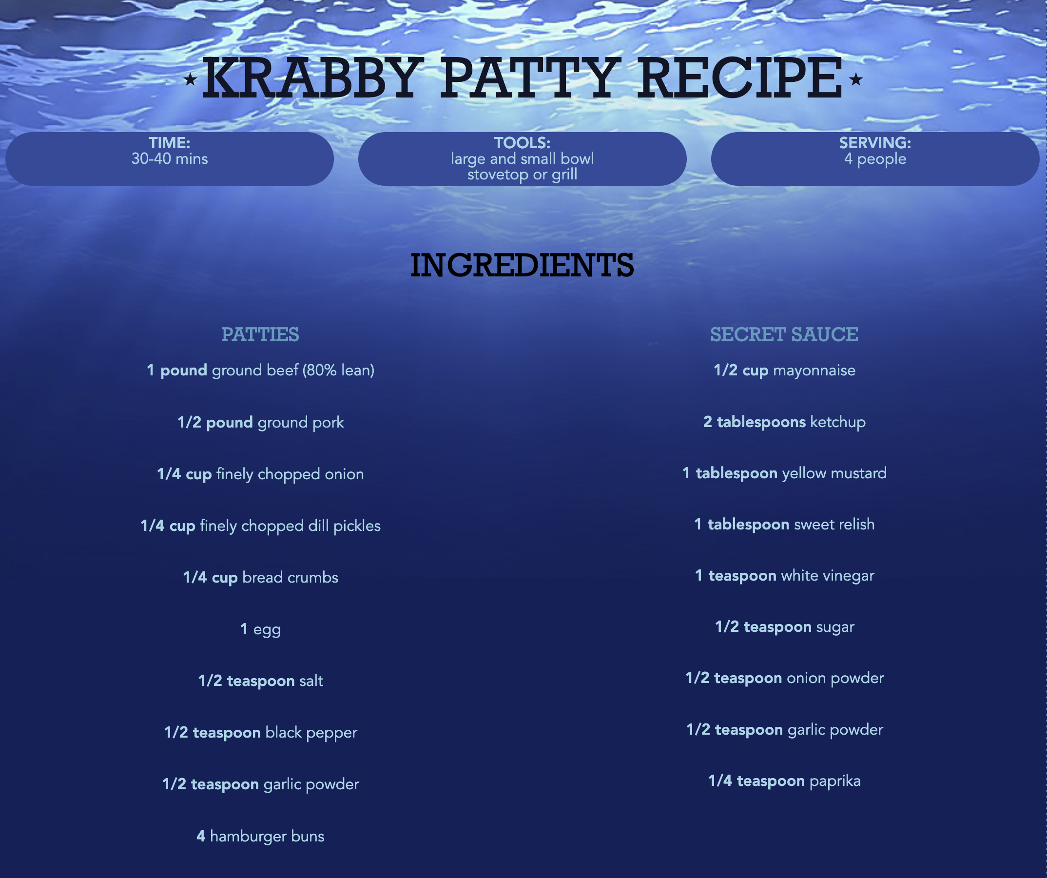 Recipe website