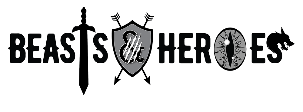 An unused logo concept for Beasts and Heroes