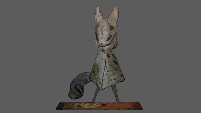 3D interactive bobblehead of Huli from the game Huli