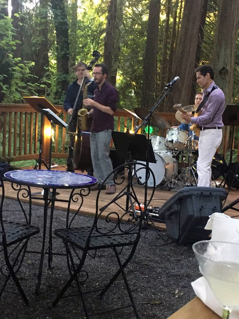 A band playing together at the Cold Creek Retreat.