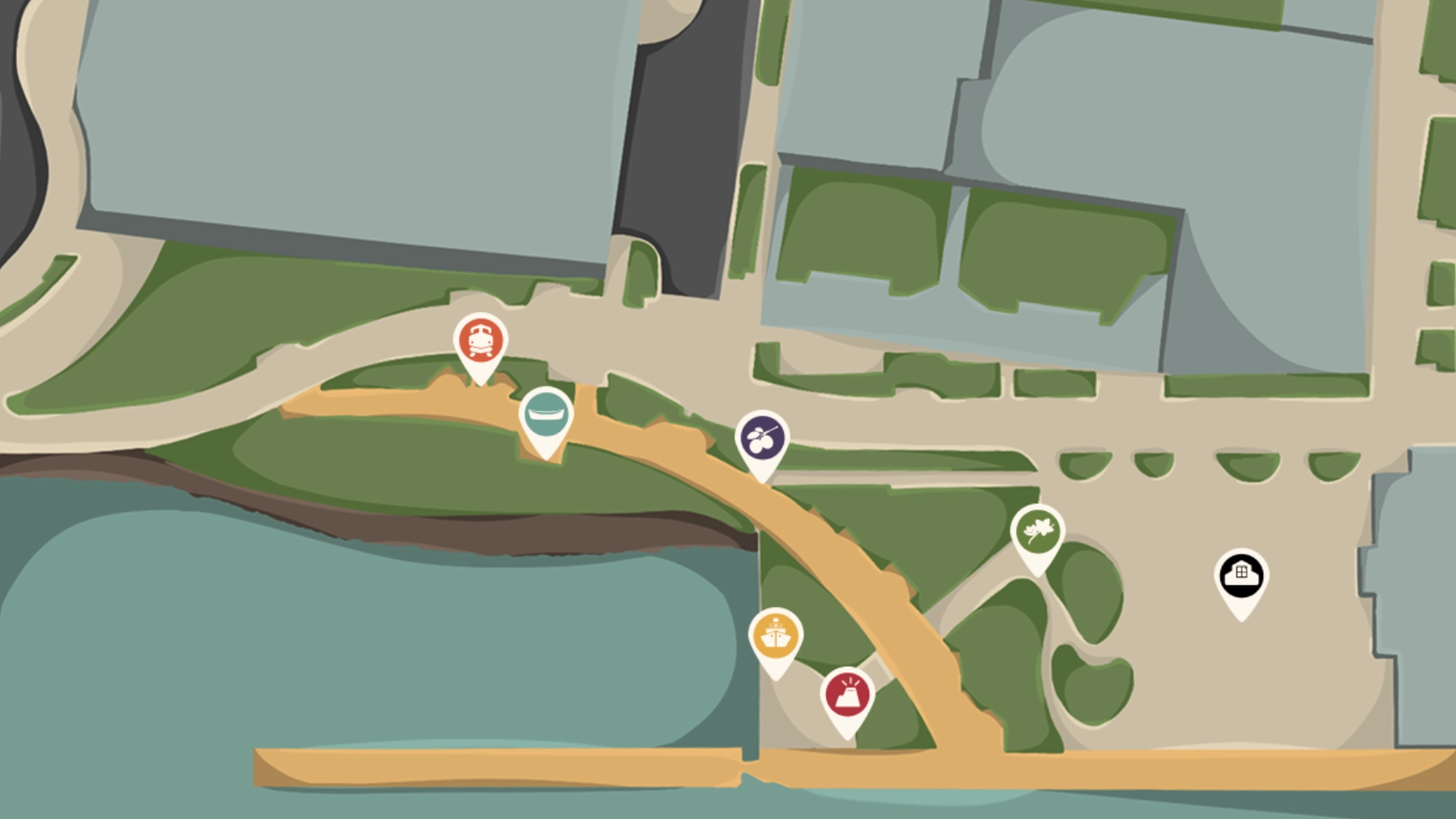 Map of Terminal One area