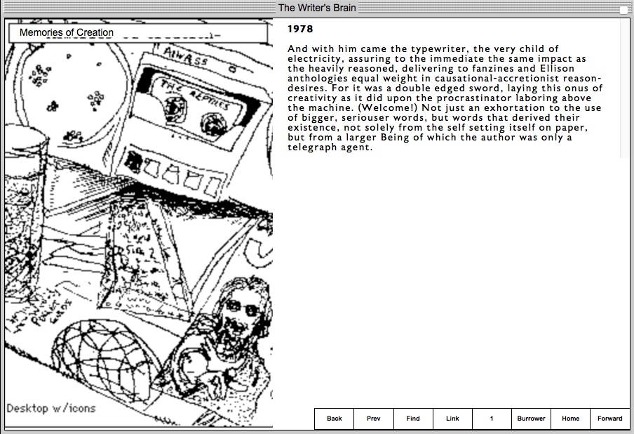 Image of the Funhouse interface with a hand drawn image on the left and text on the right
