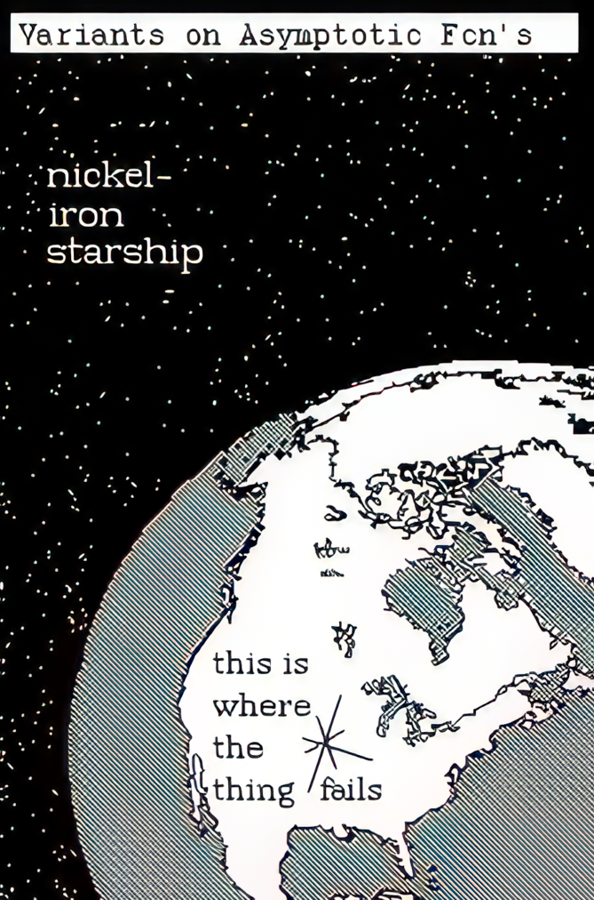 Nickel iron starship. Earth planet. This is where the thing fails