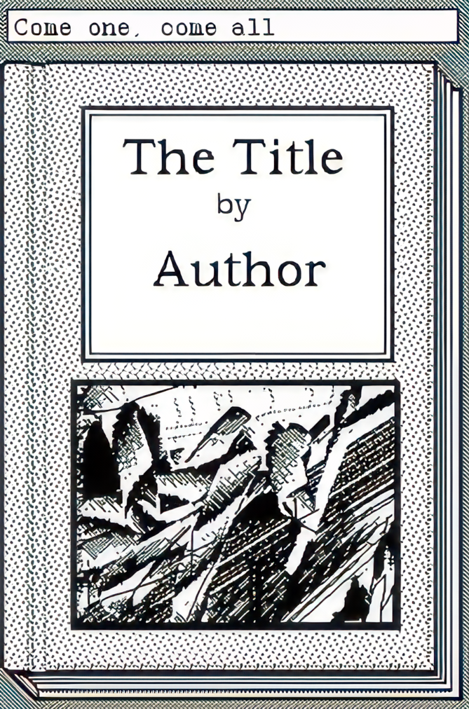 a picture of a book cover. It reads, The Title by Author