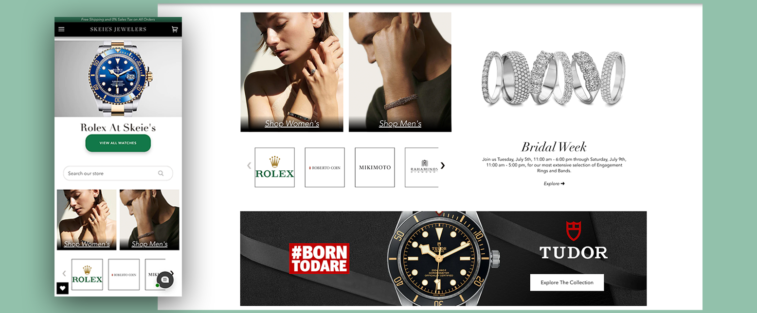 Skeie's Jewelers website