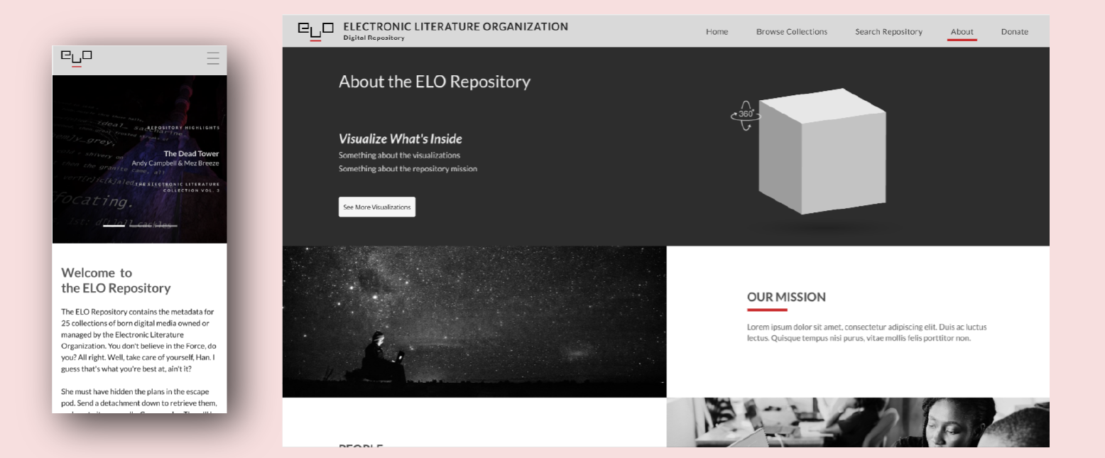 Electronic Literature site rebuild project