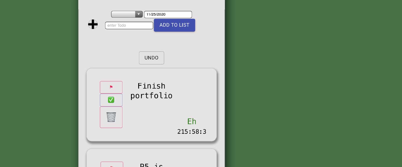 Todo list app