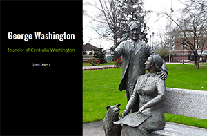 screen shot of George Washington web page