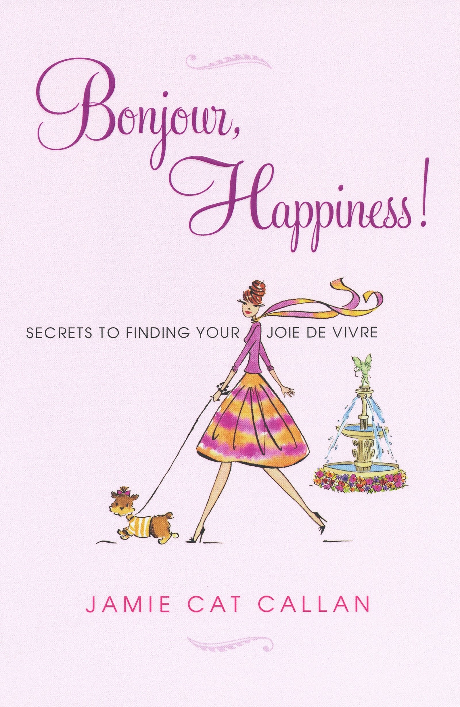 photo of the book, Bonjour Happiness