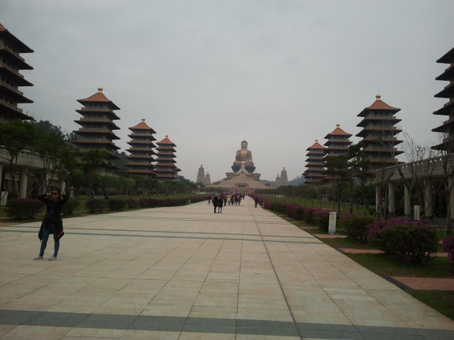 Buddha statues and pagodas