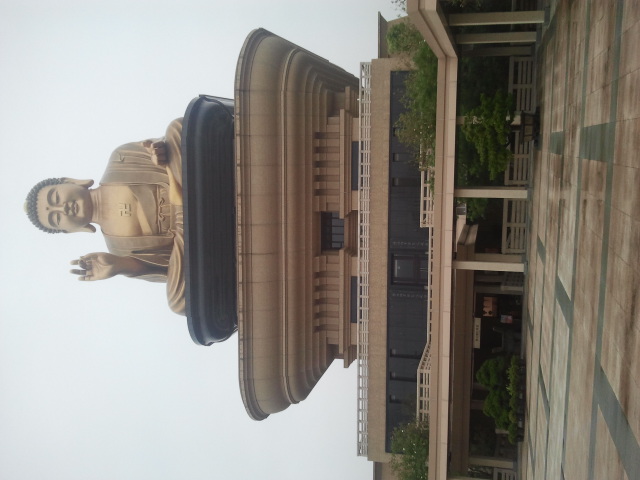 giant metal Buddha statue