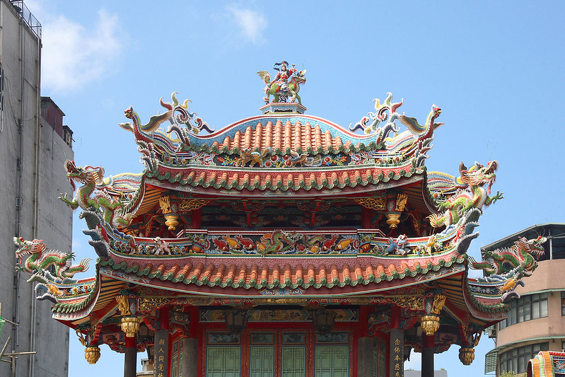 top of one part of Longshan Temple