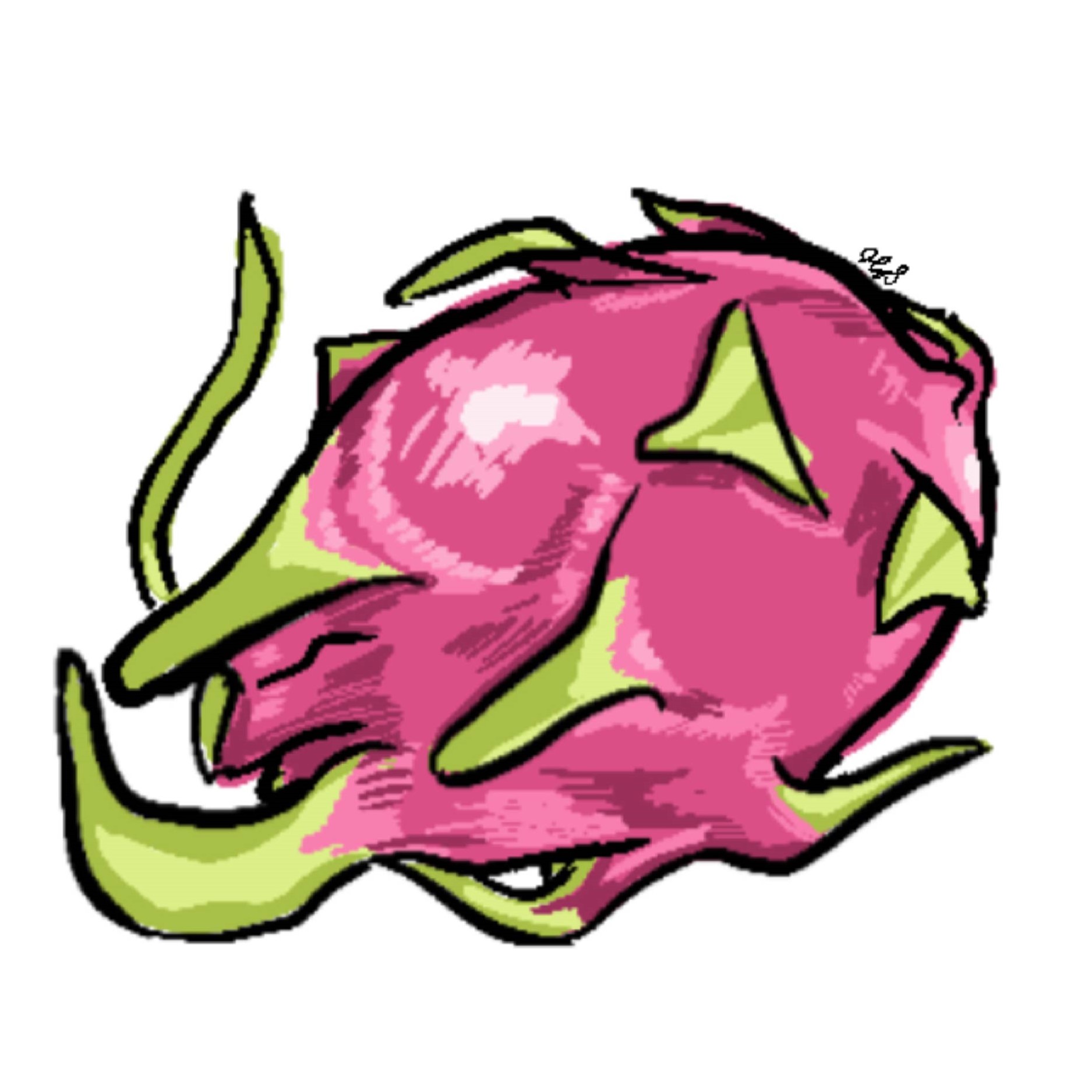 dragonfruit sticker