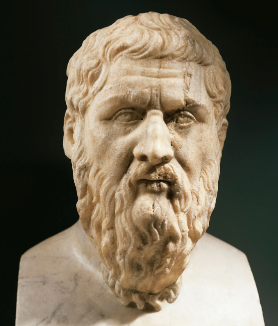 marble sculpture of Plato