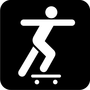Skateboarding Sign