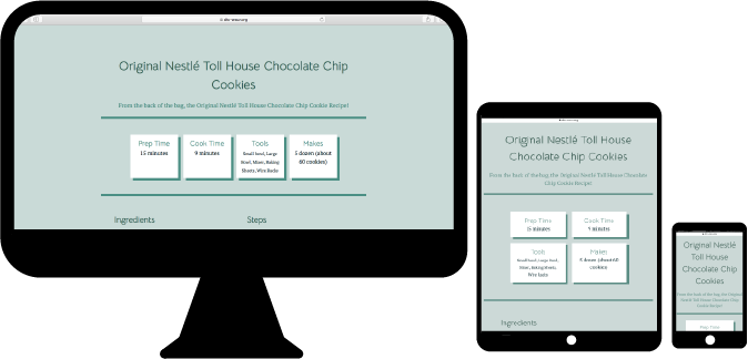 Screenshot of site