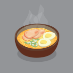 vector graphic of ramen